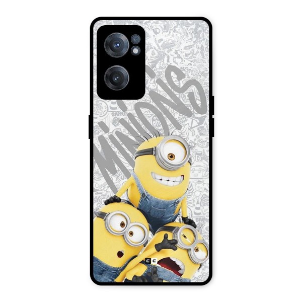 Minions Typo Metal Back Case for OnePlus Nord CE 2 5G